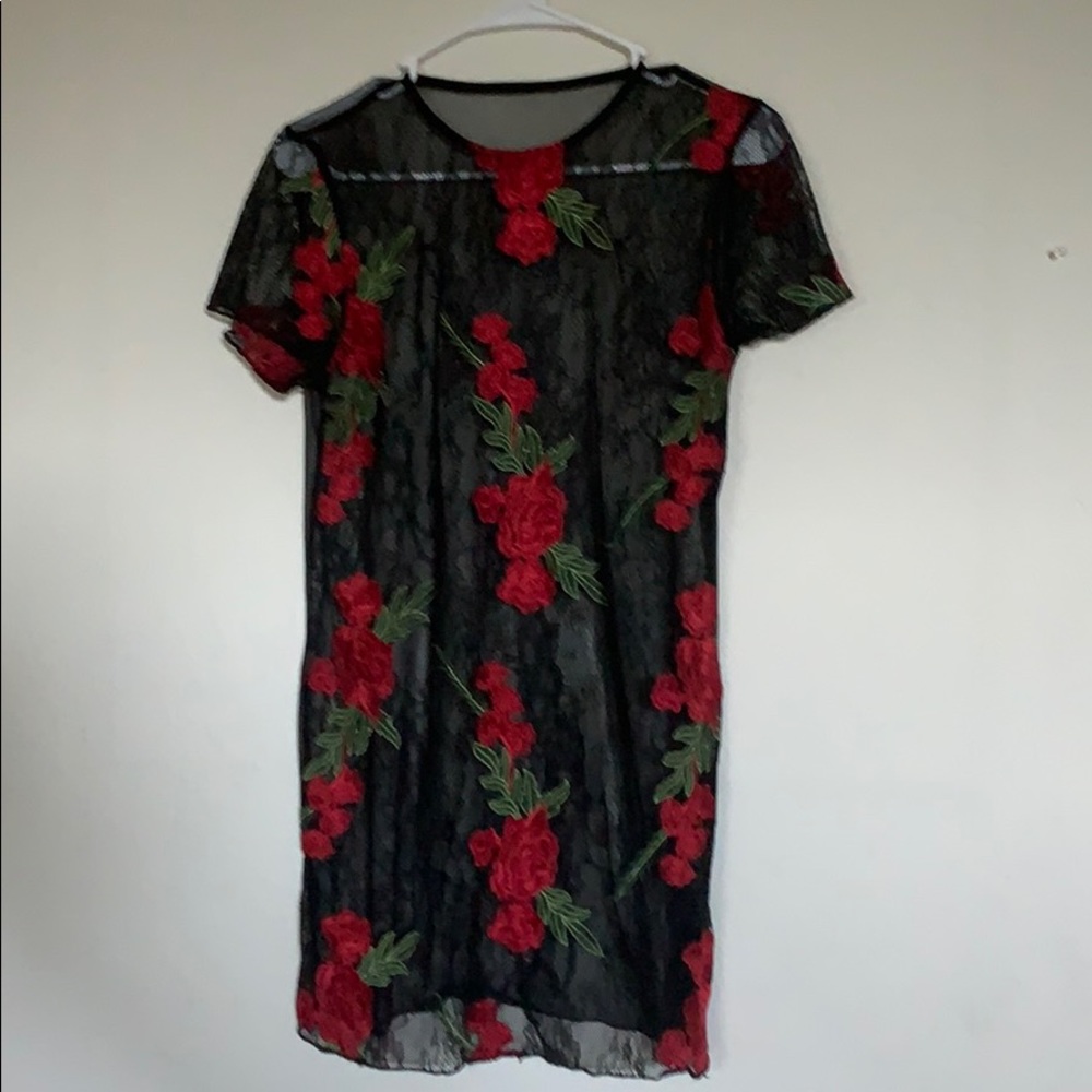Rose Mesh muscle shirt
